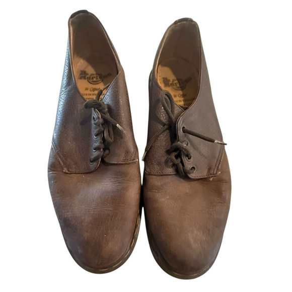 Dr. Martens Made in England Brown Leather Oxford Shoes Men\'s UK8 US9 Vintage main image 8